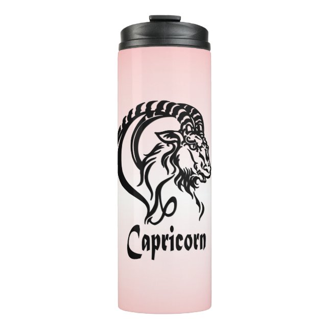 Termo Capricornio de plata la cabra de mar Zodiaco (Anverso)
