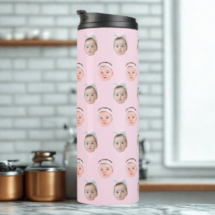 Termo Cara personalizada 2 fotos, cara Personalizado, pa