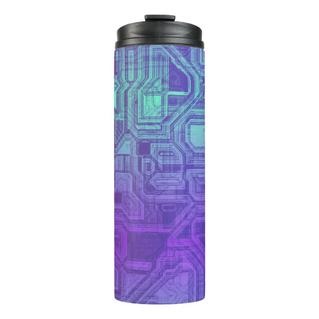 Termo caramelo circuitos - azul de baya : Bolsa de elect (Anverso)