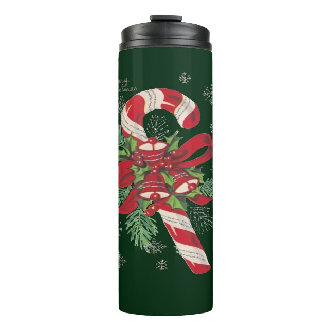 Termo Caramelo de Navidad Vintage Feliz Navidad (Anverso)
