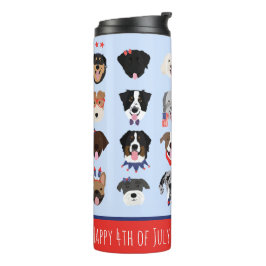 Termo Caras De Perro Del 4 De Julio