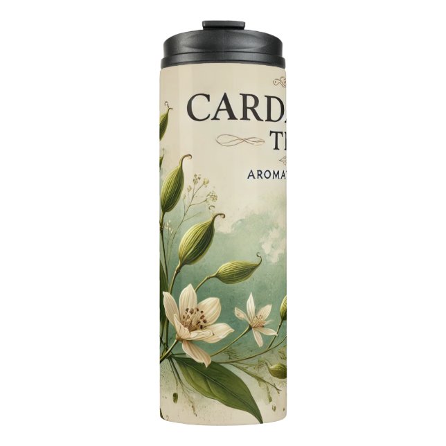 Termo Cardamom Tea Design AI art (Anverso)
