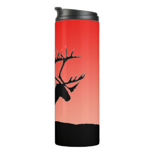 Termo Caribou at Sunset - Arte original de la vida salva
