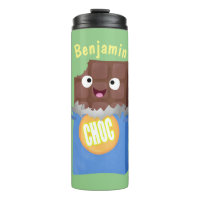 Caricatura de dibujos animados de un dulce chocola