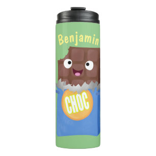 Termo Caricatura de dibujos animados de un dulce chocola