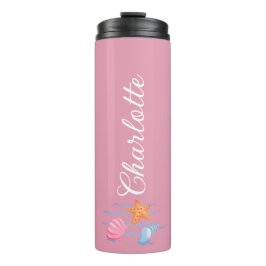 Termo Carnation Pink Personalized Seashells