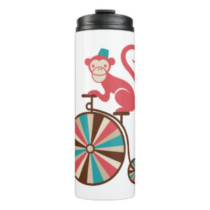 Termo Carnival Festival Theme cute circus monkey Design