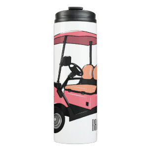 Termo Carro de golf / ilustracion personalizado de coche