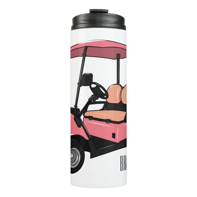 Termo Carro de golf / ilustracion personalizado de coche (Anverso)