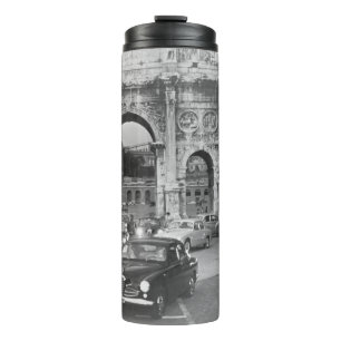 Termo Cars and ancient monuments Rome Italyvintage, ital