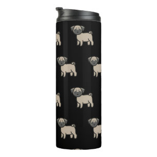 Termo Cartoon de Pug Fawn