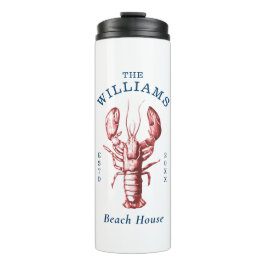 Termo Casa costera de playa de Lobster