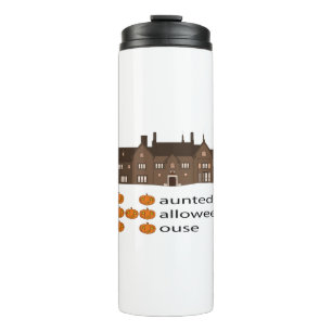 Termo Casa de Halloween embrujada de calabaza