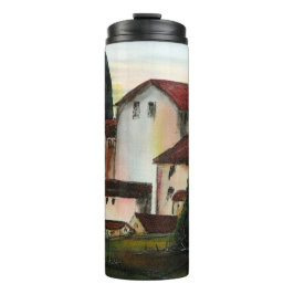 Termo Casa de Pueblo Dibujo Toscana italia Campo