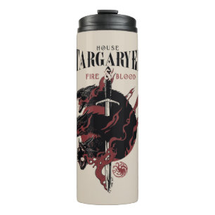 Termo Casa Targaryen - Fuego y Sangre