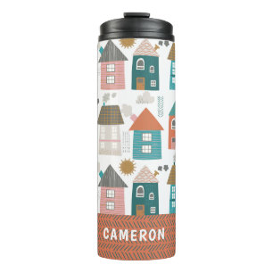 Termo Casas Cute Quirky Personalizadas