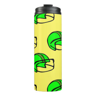 Termo Casco de fútbol verde