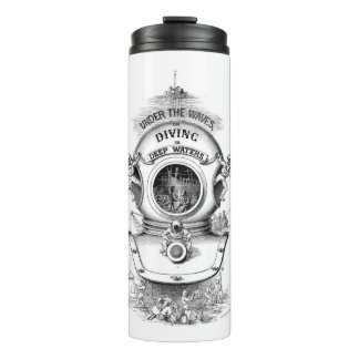 Termo Casco del salto del mar profundo