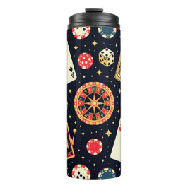 Termo Casino pattern theme on black