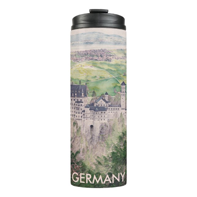 Termo Castillo Retro Neuschwanstein en Alemania (Anverso)