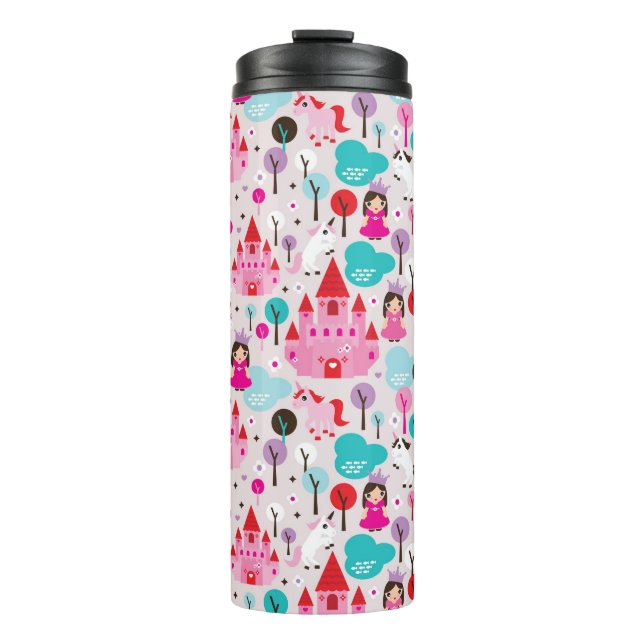 Termo castillo y unicornio de la princesa de los niños (Anverso)