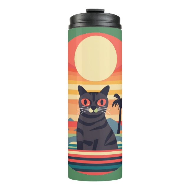 Termo CatArt Green Sun Retro Sunset (Anverso)