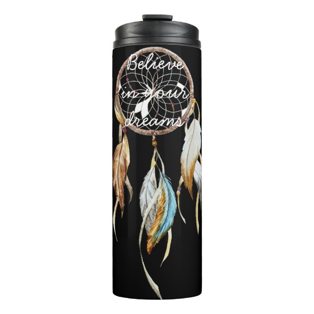 Termo Catcher del sueño turquesa negro marrón (Anverso)