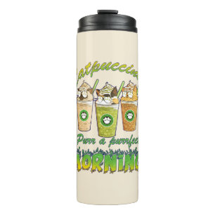 Termo Catpuccino - Purr una mañana perfecta   Gato de co