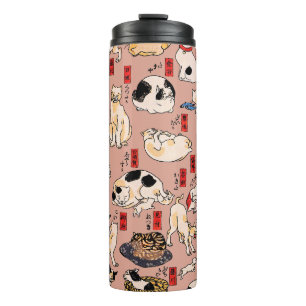 Termo Cats japoneses ukiyo-e Art Funny