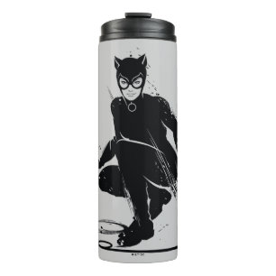 Termo Catwoman Pose de Pincel de Tinta