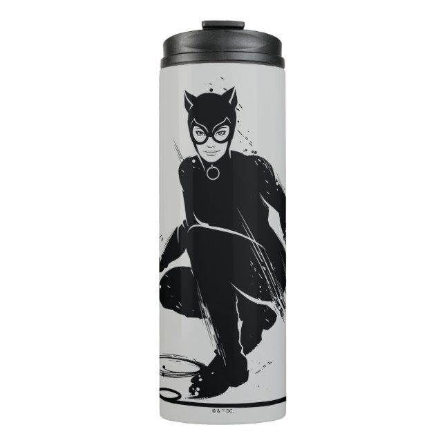 Termo Catwoman Pose de Pincel de Tinta (Anverso)
