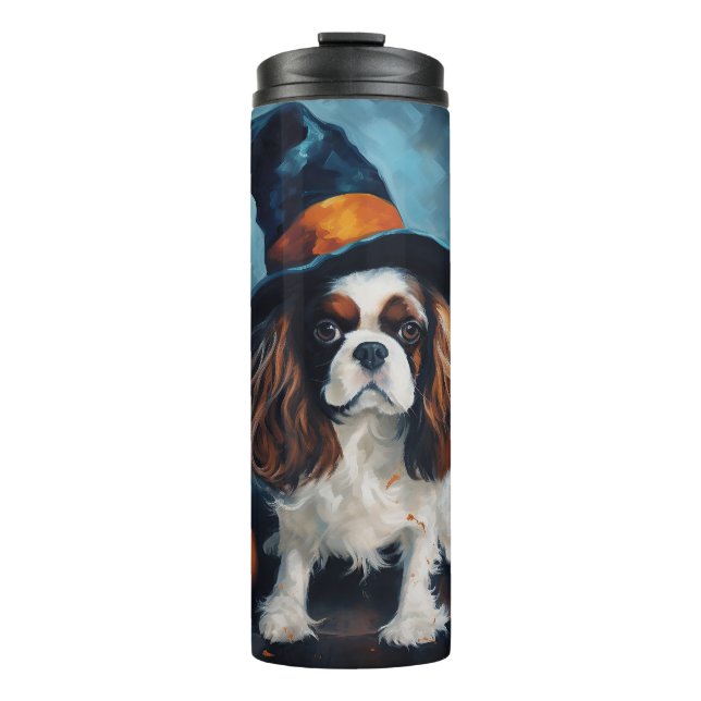 Termo Cavalier King Pumpkins Halloween Scary (Anverso)