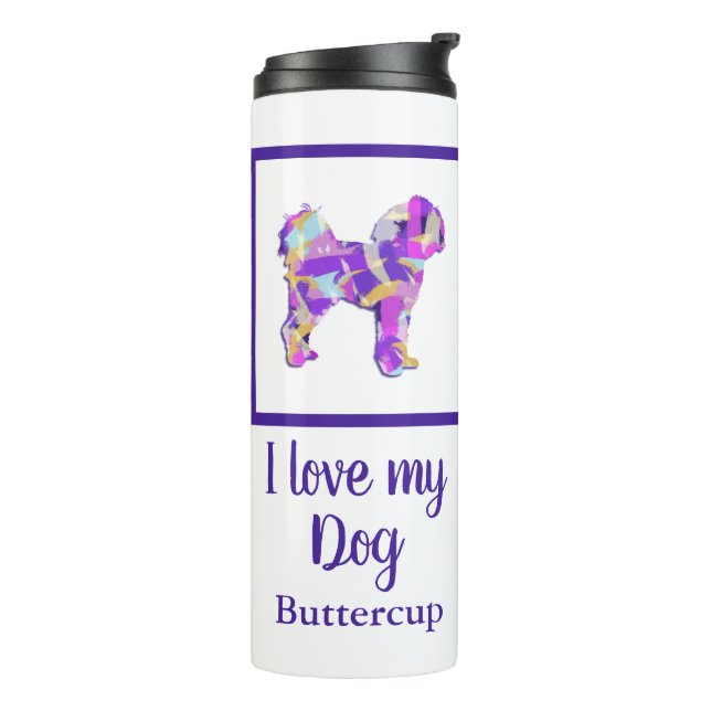 Termo Cavapoo Cute Perro Silhouette PPY&B (Rotado hacia la izquierda)