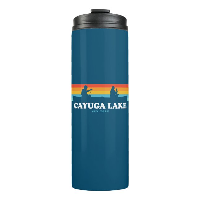 Termo Cayuga Lake New York Canoe (Anverso)