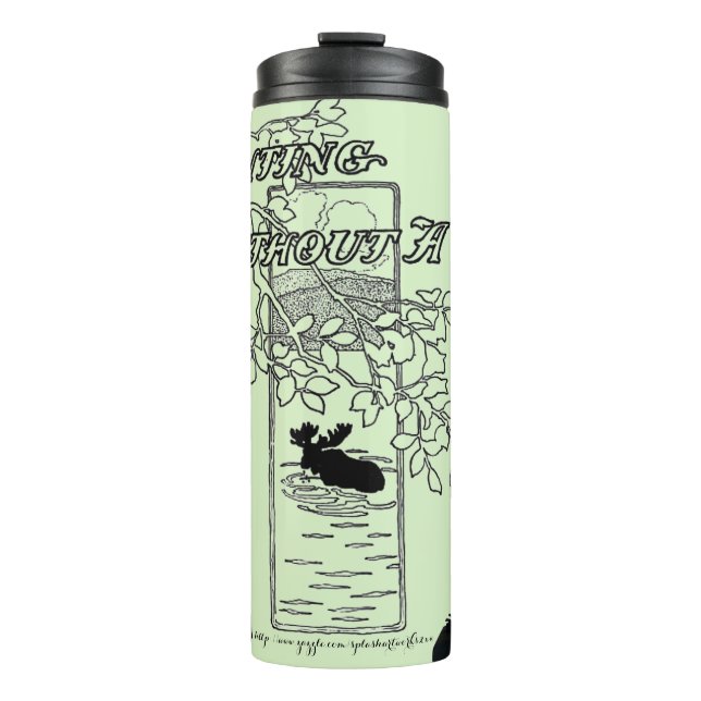 Termo "Cazando sin un cañón de cámara" (Anverso)
