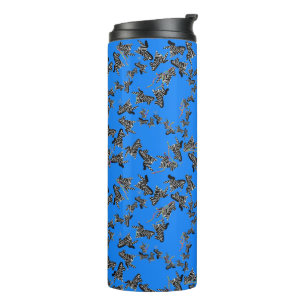 Termo Cebra azul salvaje moderna
