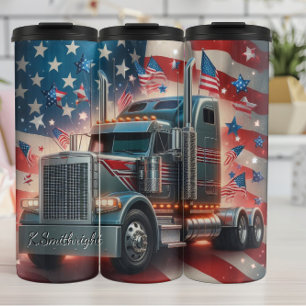 Termo Celebración Patriótica de Camión Americano