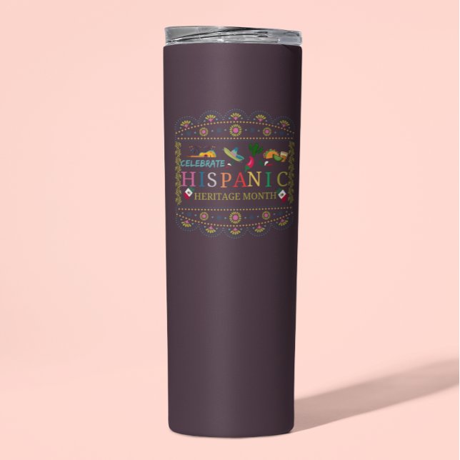 Termo Celebrar el diseño del mes del patrimonio hispano (Subido por el creador)