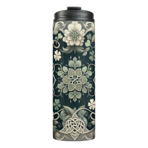 Termo Celta Floral de Trébol Encantador
