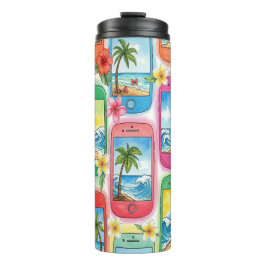 Termo celulares y fotos de playa 