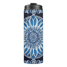 Cerámica azul impresa