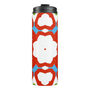 Termo Cerámica de talavera mexicana antigua. Diseño gráf