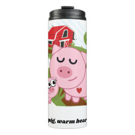 Termo Cerdo Cool Corazón Cálido