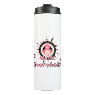 Termo Cerdo rosa gracioso