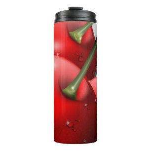 Termo Cerezas con gotas de excremento