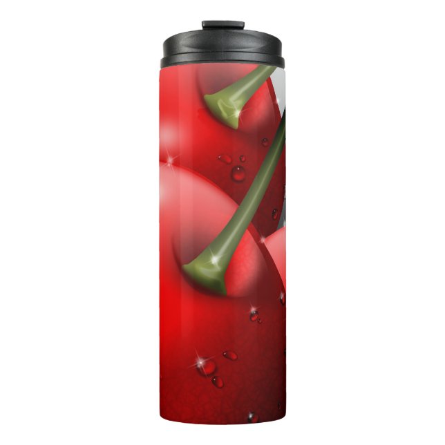 Termo Cerezas con gotas de excremento (Anverso)