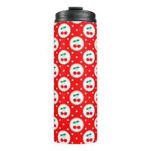 Termo Cerezas de verano finas en rojo brillante