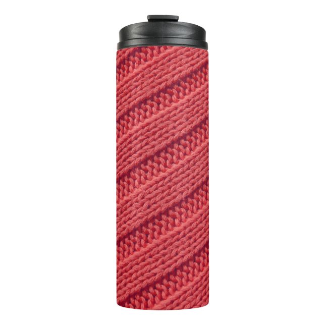 Termo Cerrar la textura de crochet de rayas. (Anverso)