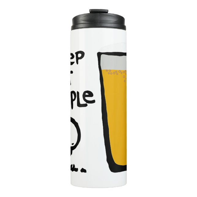 Termo Cerveza Divertida de Golf Simples (Anverso)