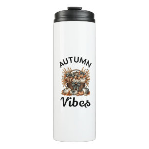 Termo Cesta de calabaza de vibes de otoño